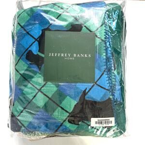 Jeffrey Banks Home Scottish Terrier Tartan Plaid king soft blanket